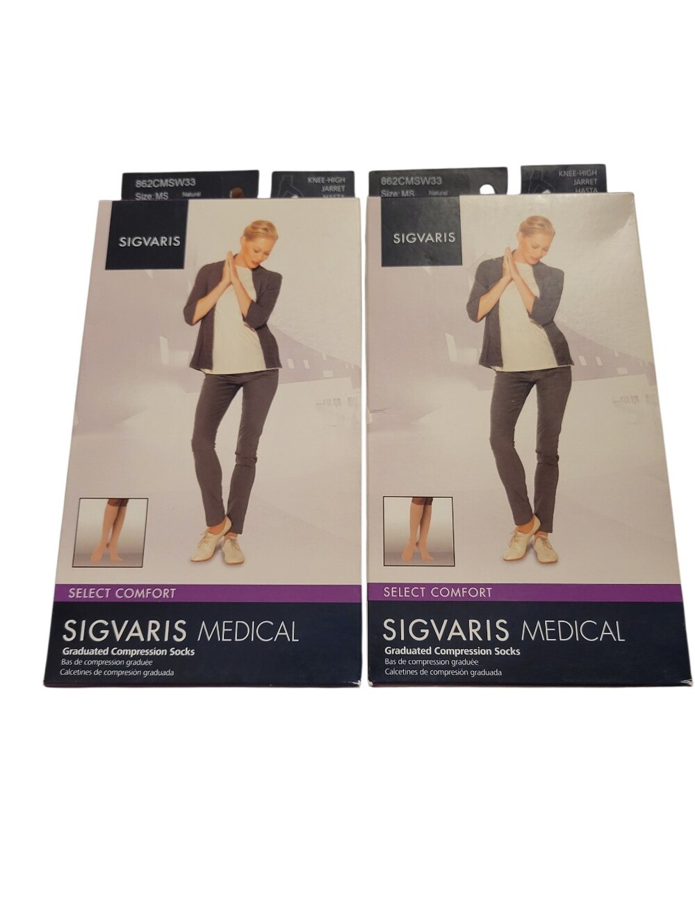 Sigvaris Medical Select Comfort Graduated Compression Socks - Gray